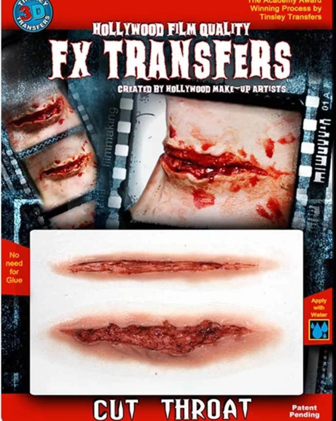 Tinsley Transfers 3D Fx Transfer Cut Throat> Halloween Accessories