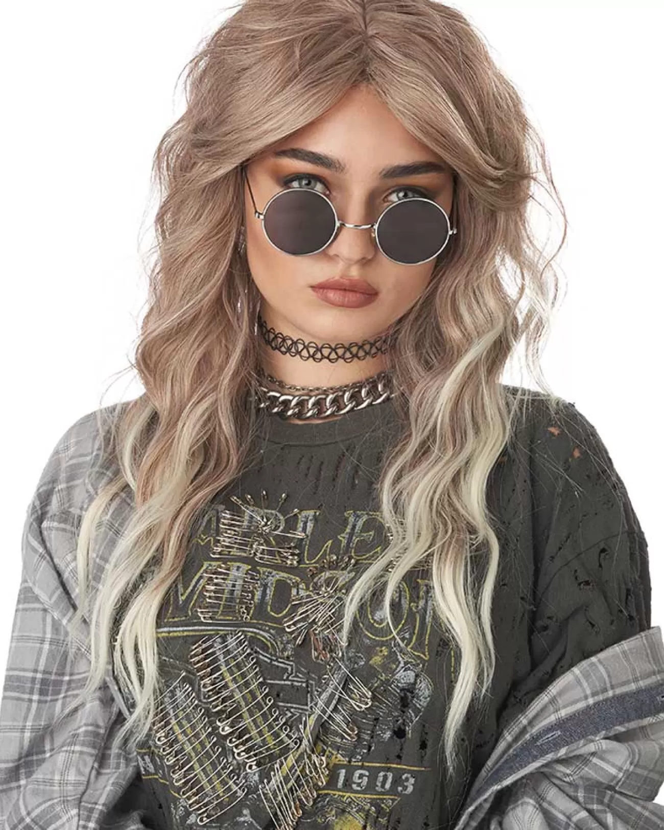 California Costumes 90S Grunge Rocker Long Blonde Wig> Halloween Wigs