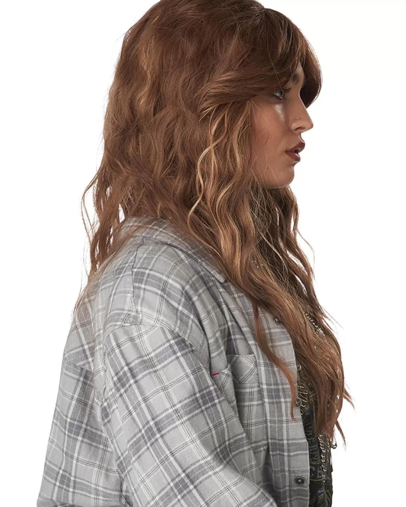 California Costumes 90S Grunge Rocker Long Brown Wig> Halloween Wigs