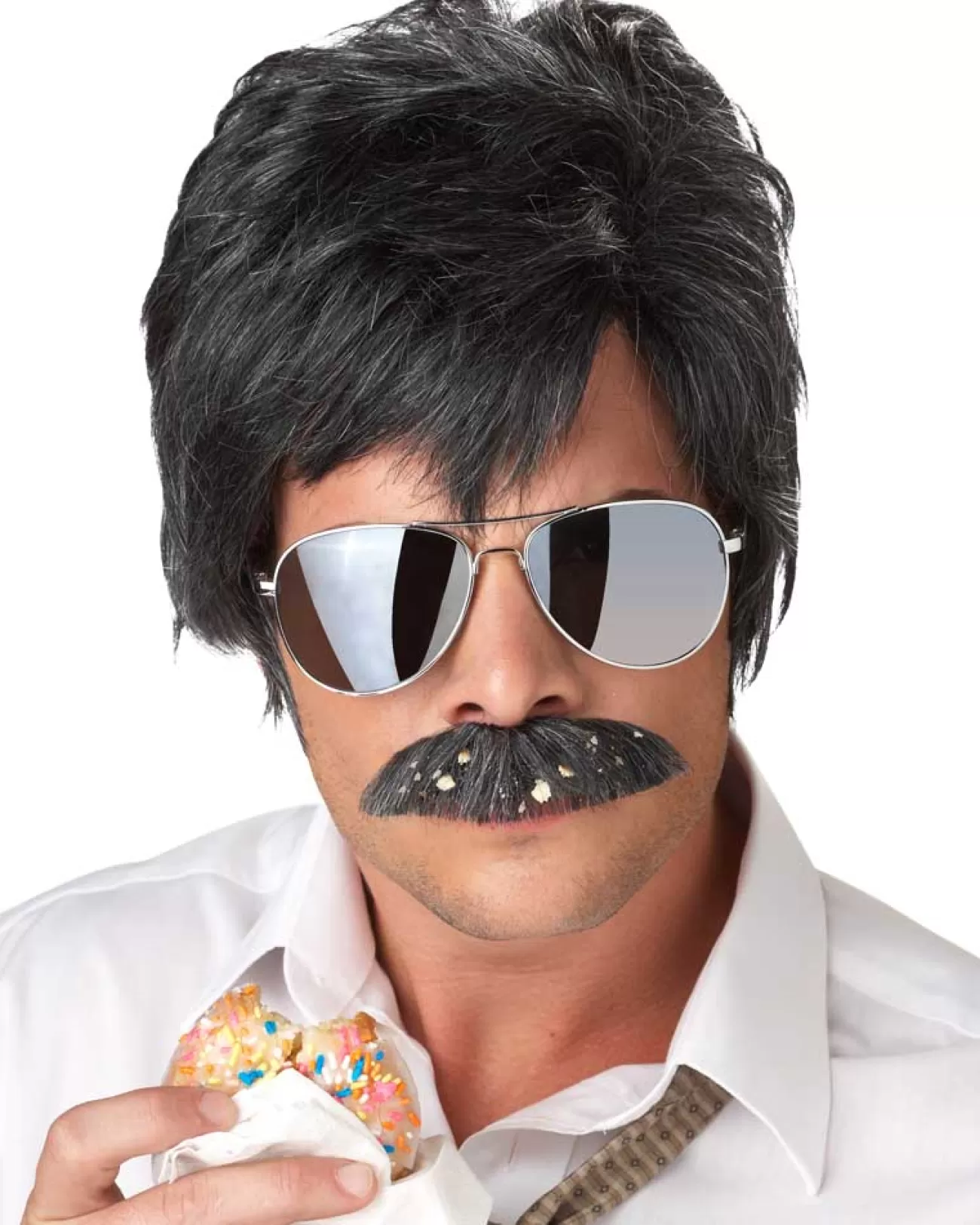 California Costumes Ace Detective Wig And Moustache> Halloween Wigs