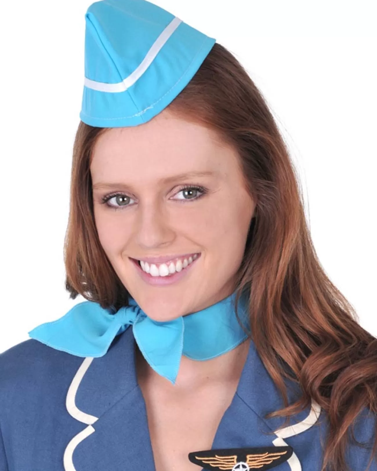 Tomfoolery Air Hostess Hat Scarf And Badge Set> Halloween Hats