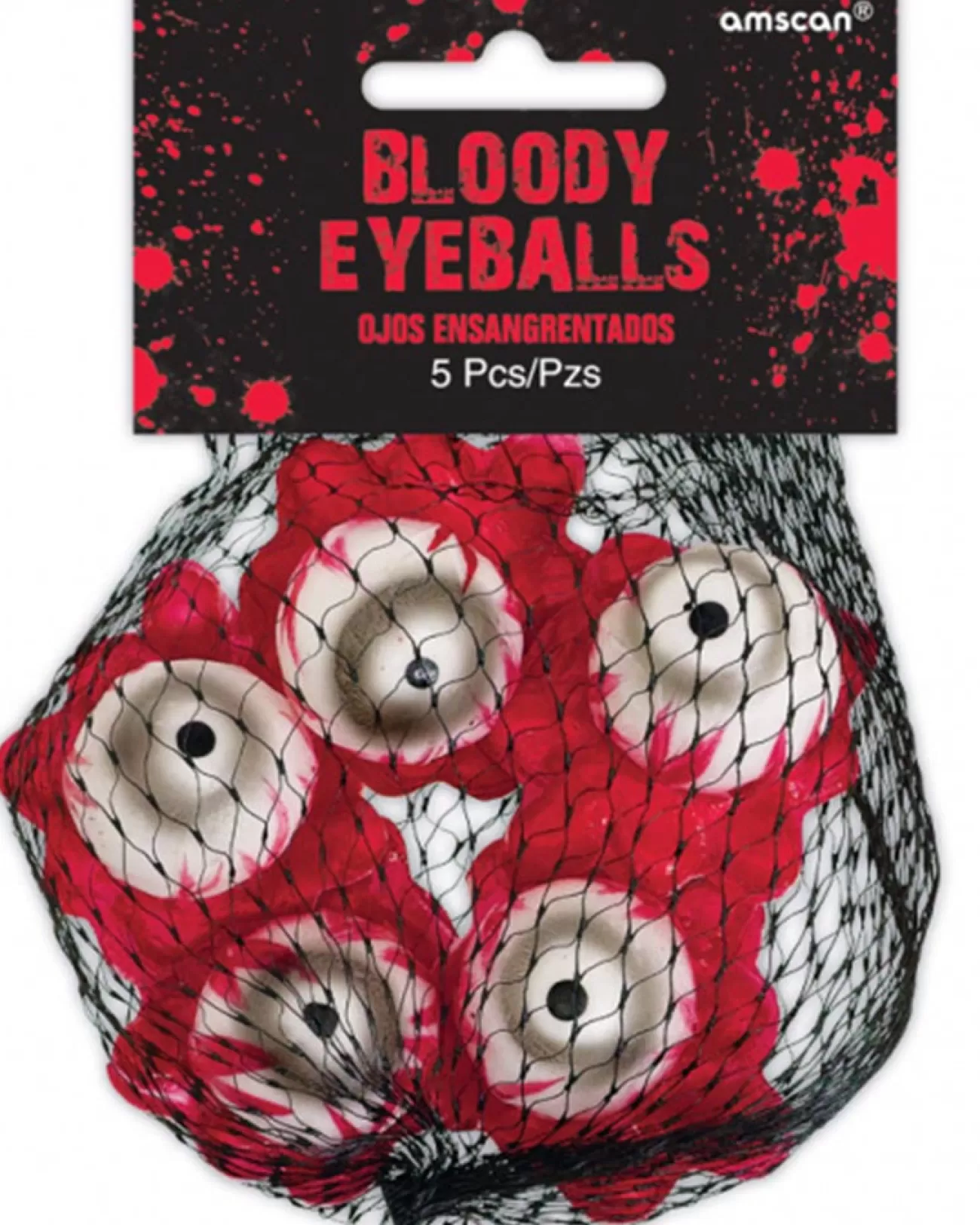 Amscan AU Asylum Bloody Eyeballs Pack Of 5> Zombie Apocolypse