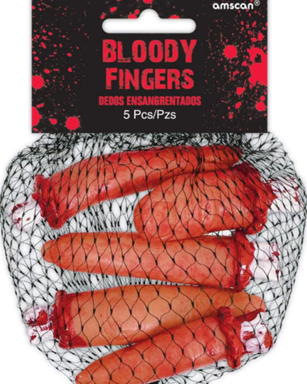 Amscan AU Asylum Bloody Fingers 5Pk> Zombie Apocolypse