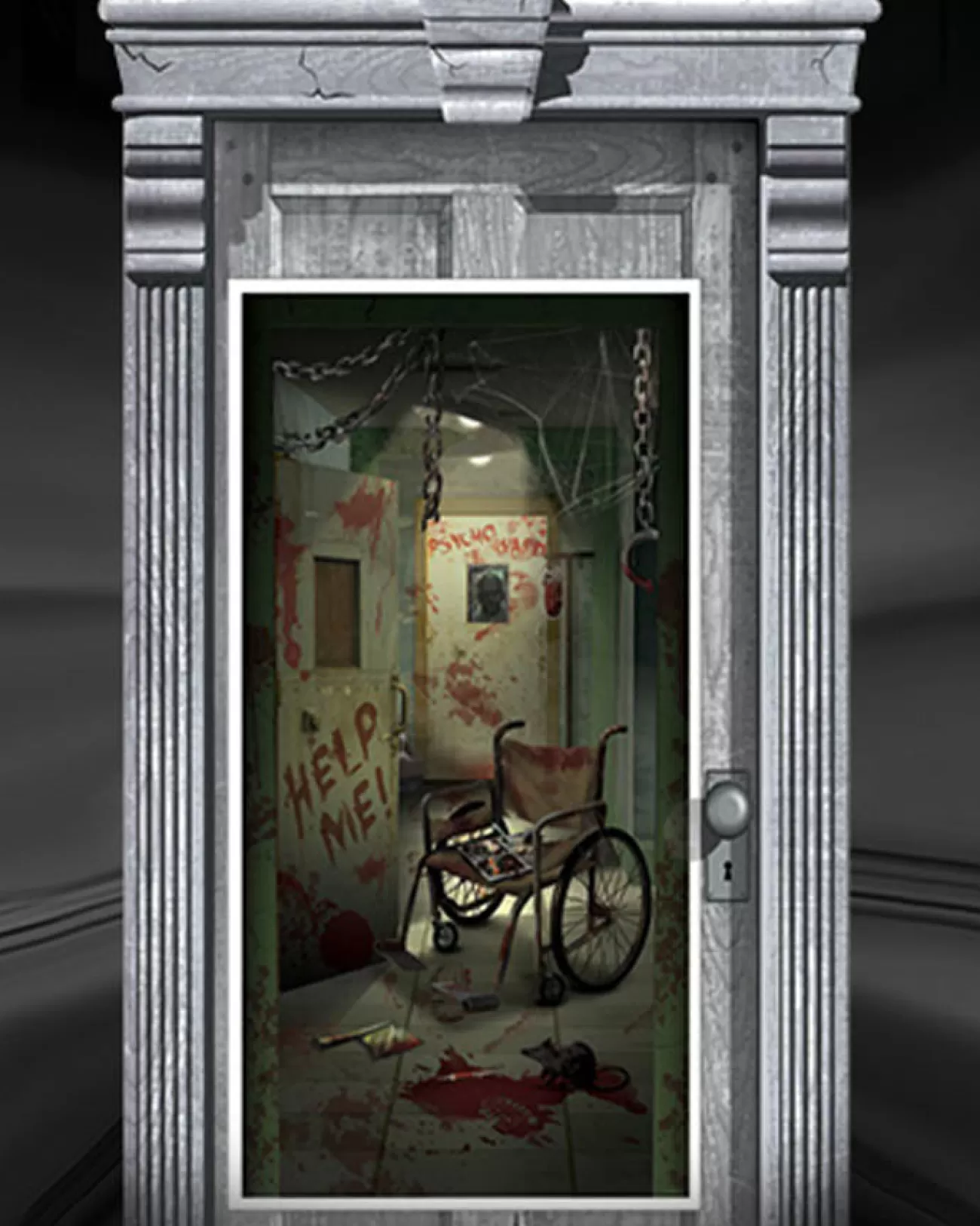 Amscan AU Asylum Corridor Door Cover> Zombie Apocolypse