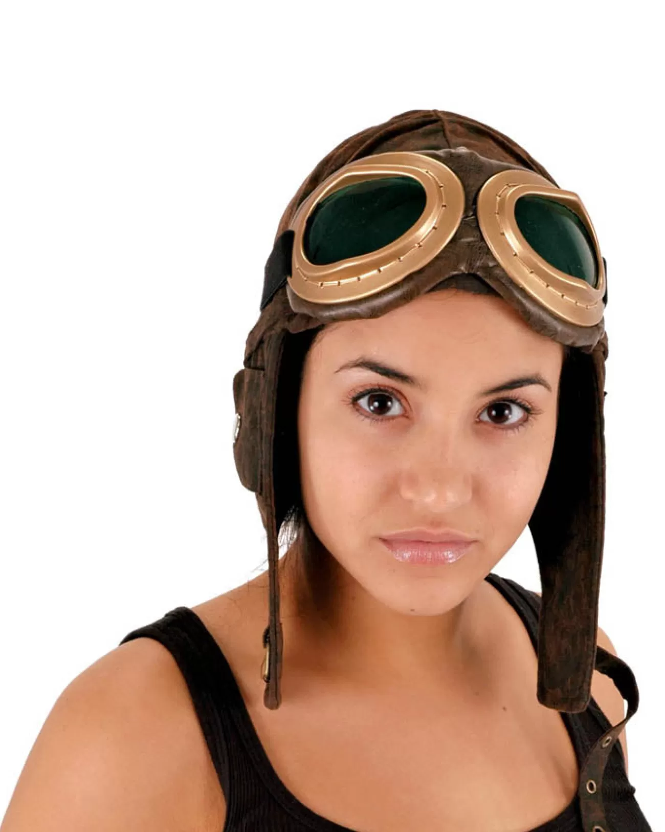 Elope Aviator Brown Flying Helmet> Halloween Hats