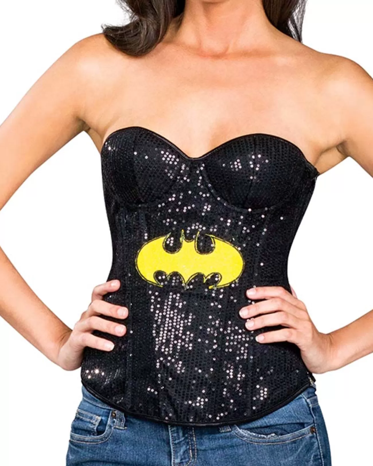 Rubies Batgirl Sequin Womens Corset>Women Women's Costumes