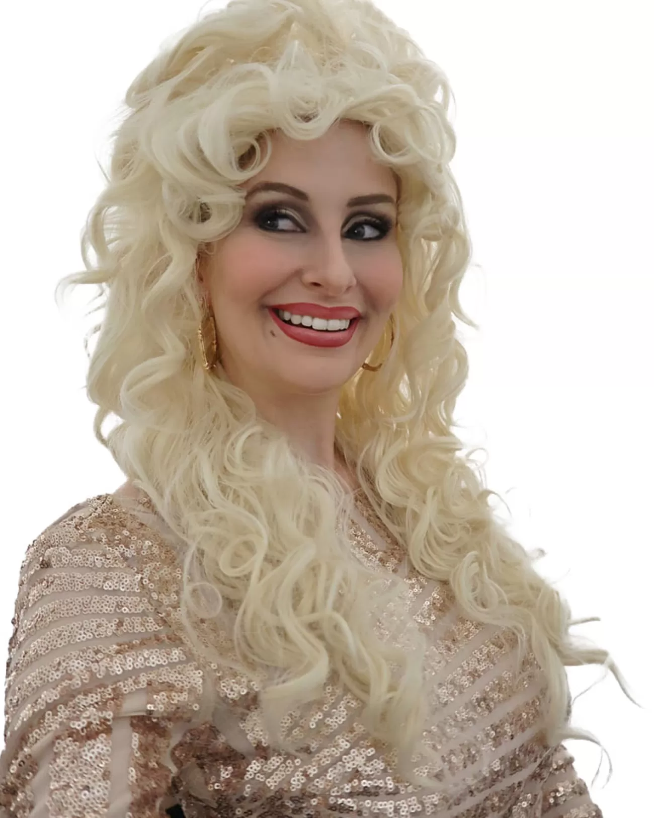 The Wig Outlet Big Blonde Dolly Curly Wig> Halloween Wigs