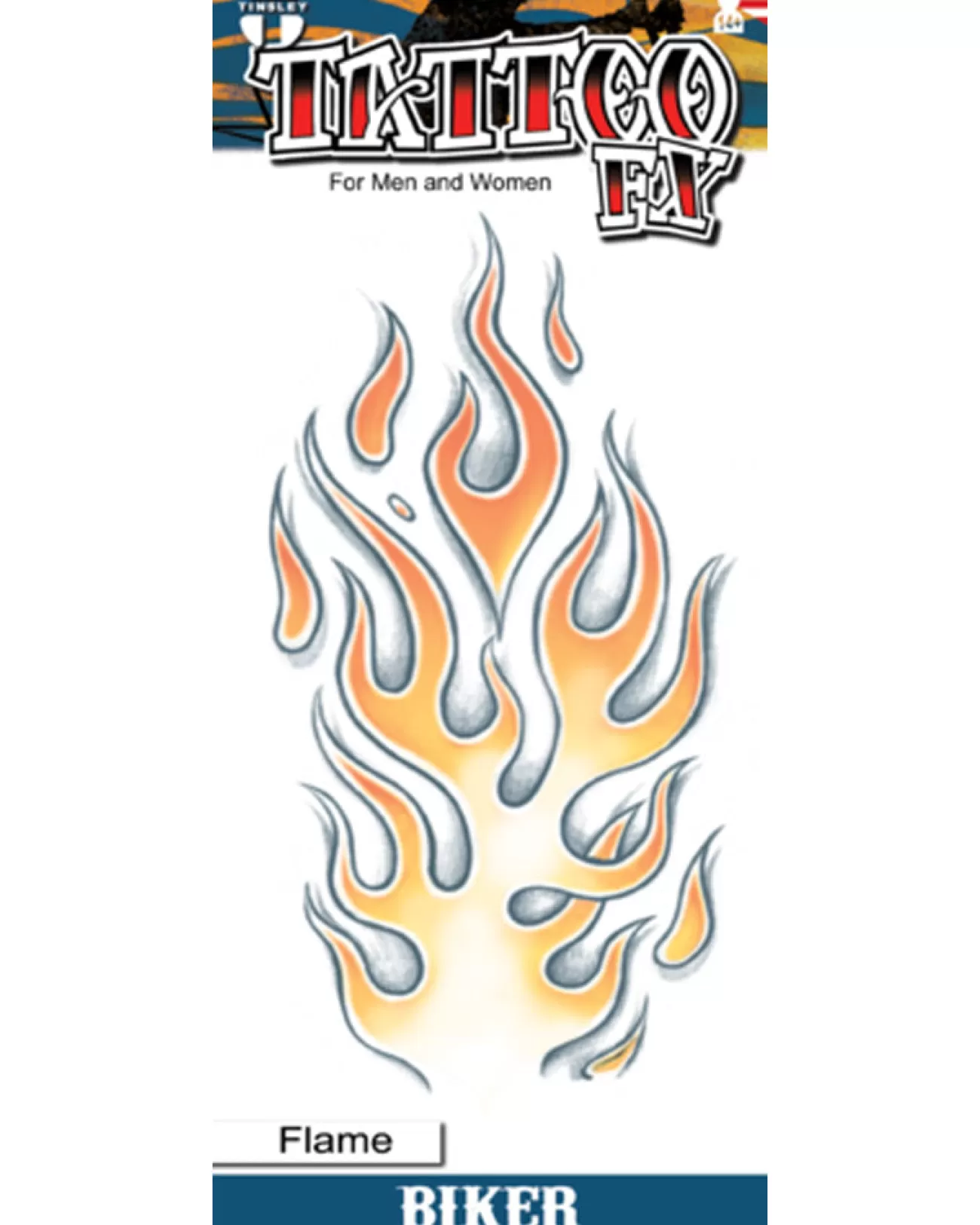 Tinsley Transfers Biker Flame Fx Temporary Tattoo> Halloween Accessories