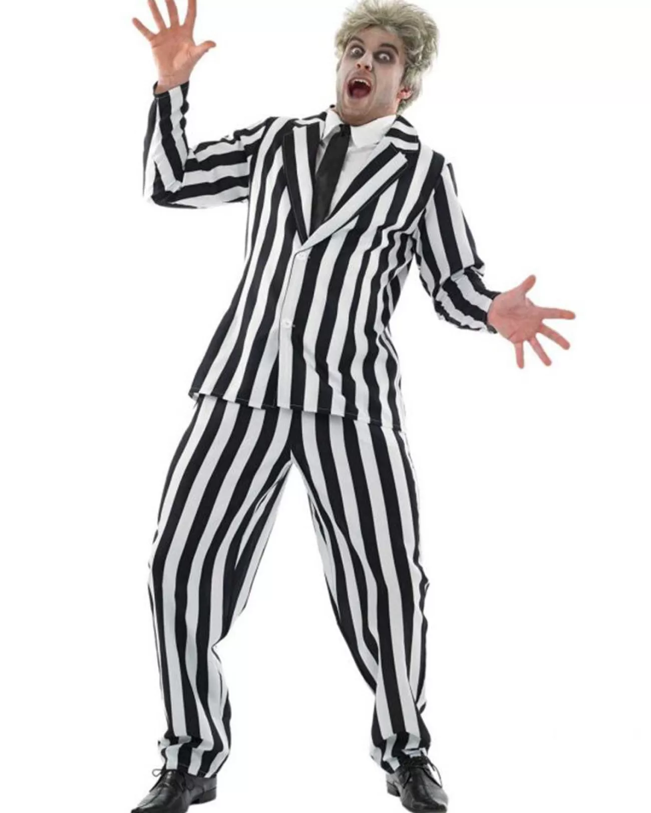 Fun Shack Black And White Ghost Suit Mens Costume> Horror Movies