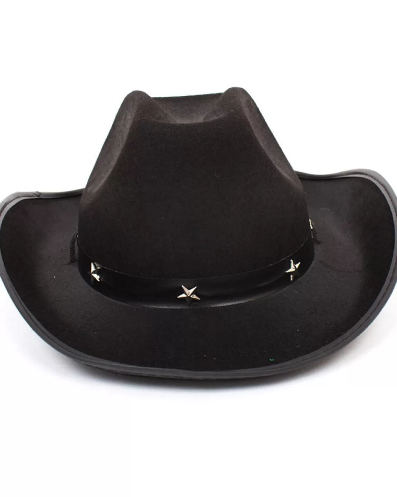 Tomfoolery Black Cowboy Hat With Silver Stars> Halloween Hats