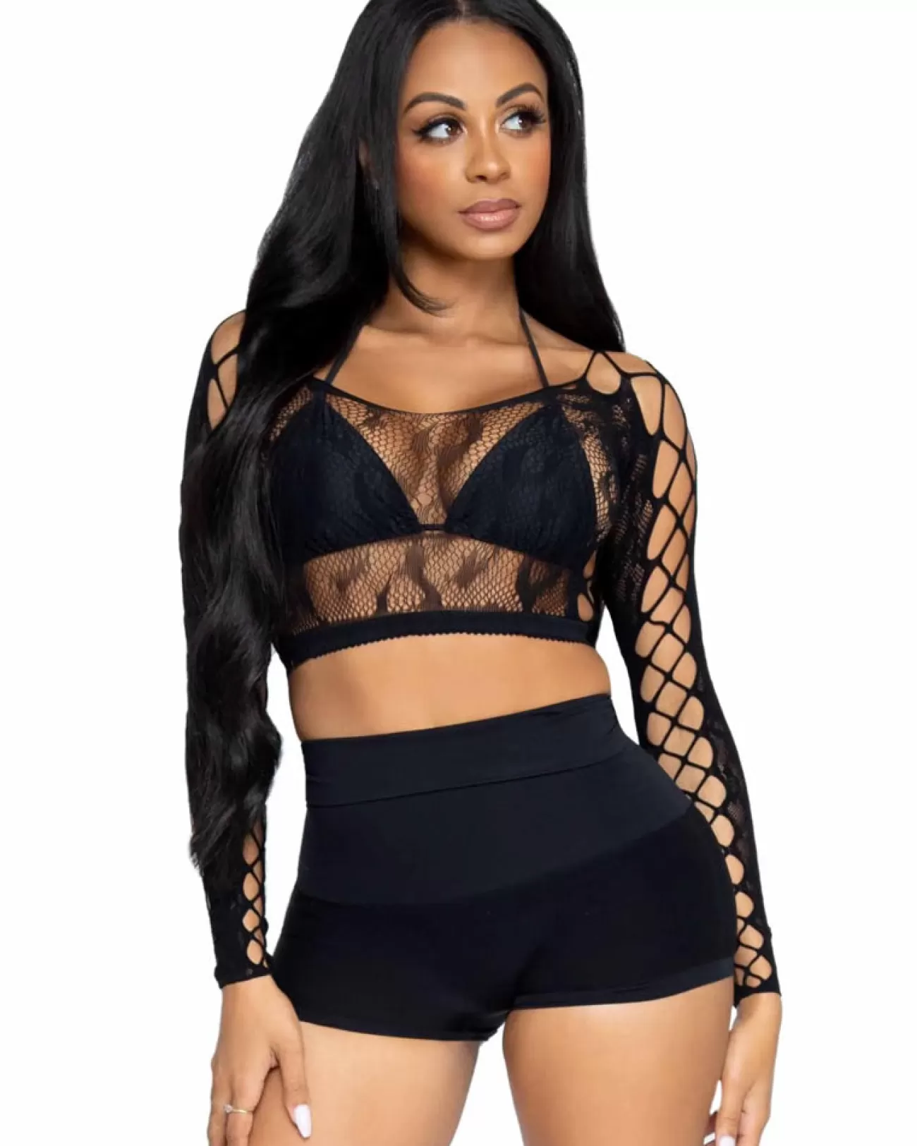 Leg Avenue Black High Waist Shape Wear Shorts> Saints &Amp; Sinners