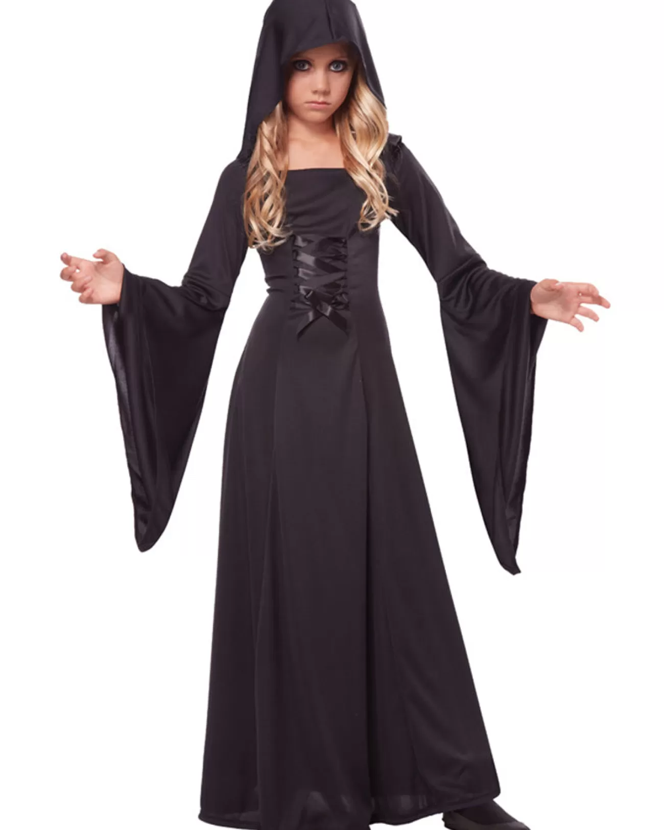 California Costumes Black Hooded Girls Robe> Halloween Accessories