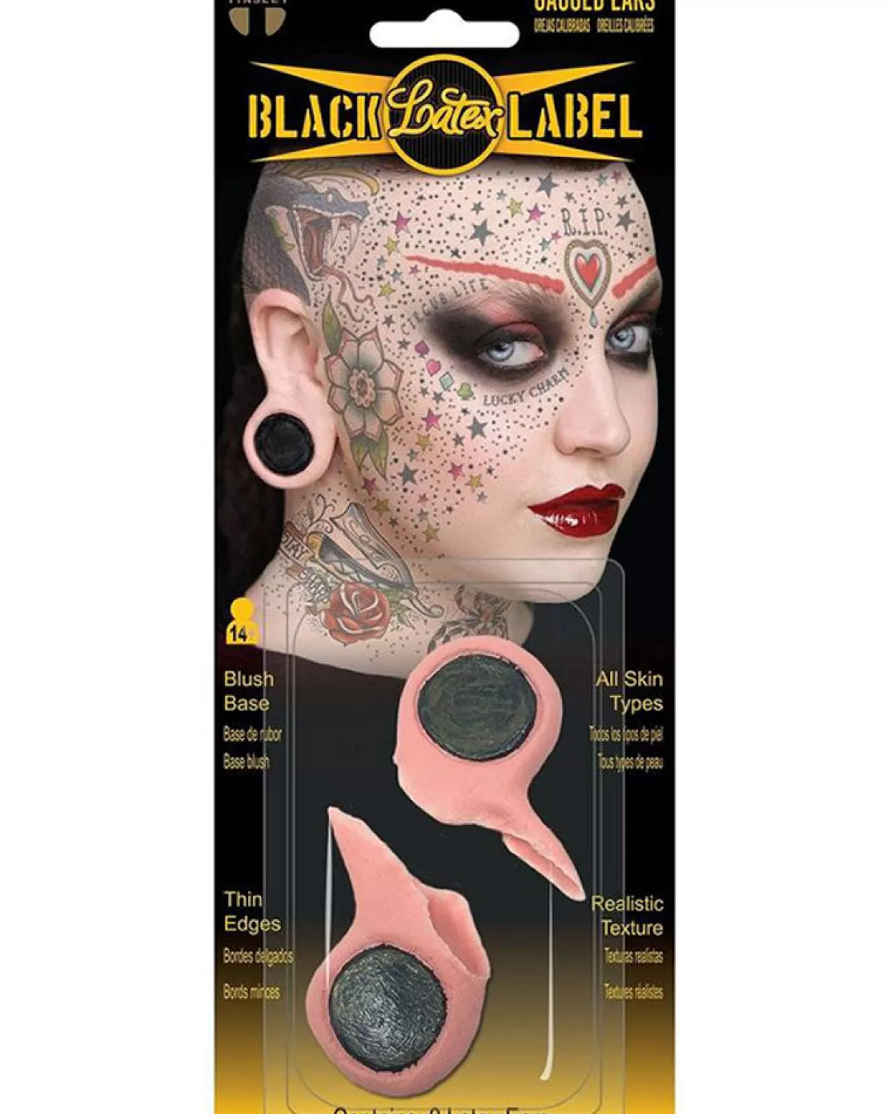 Tinsley Transfers Black Label Gauged Ears> Halloween Accessories