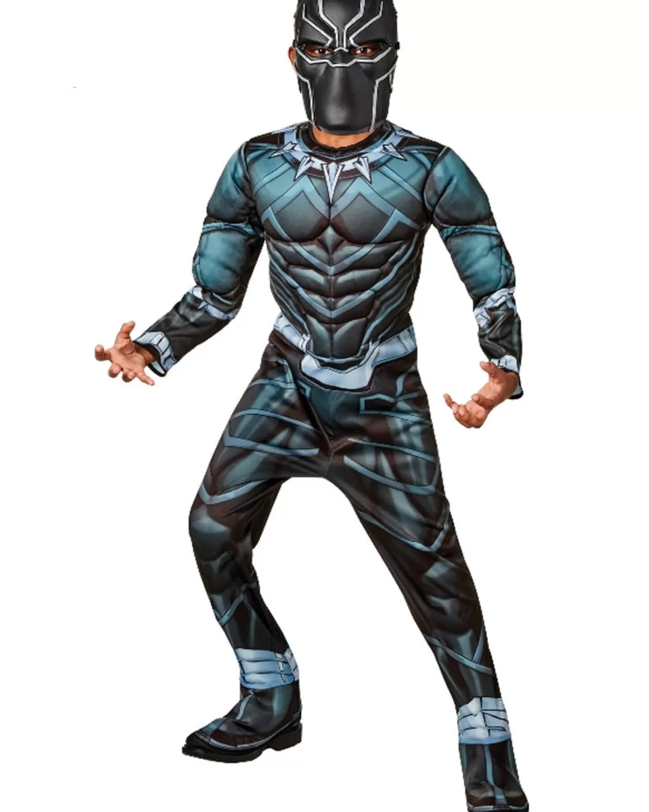 Rubies Black Panther Battle Suit Deluxe Boys Costume>Kids Kids Costumes