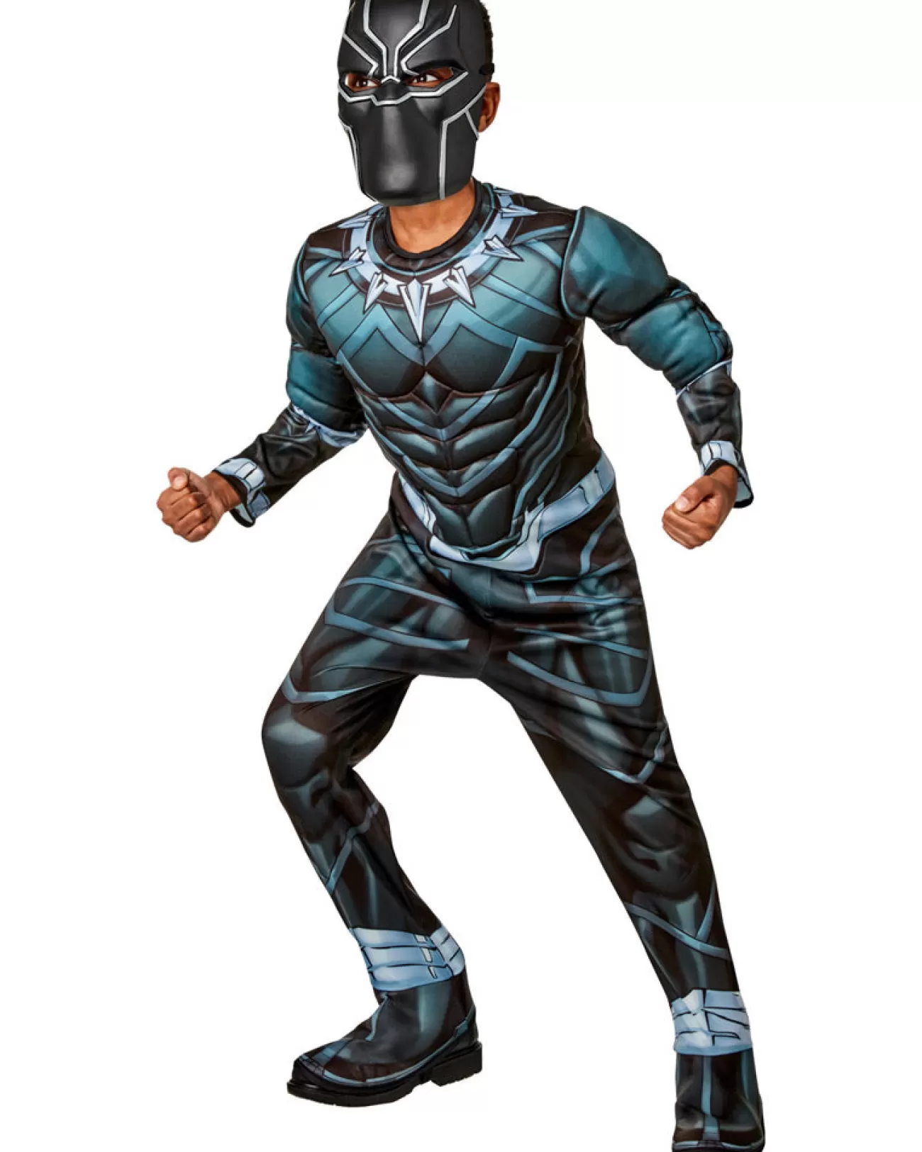 Rubies Black Panther Battle Suit Deluxe Boys Costume>Kids Kids Costumes