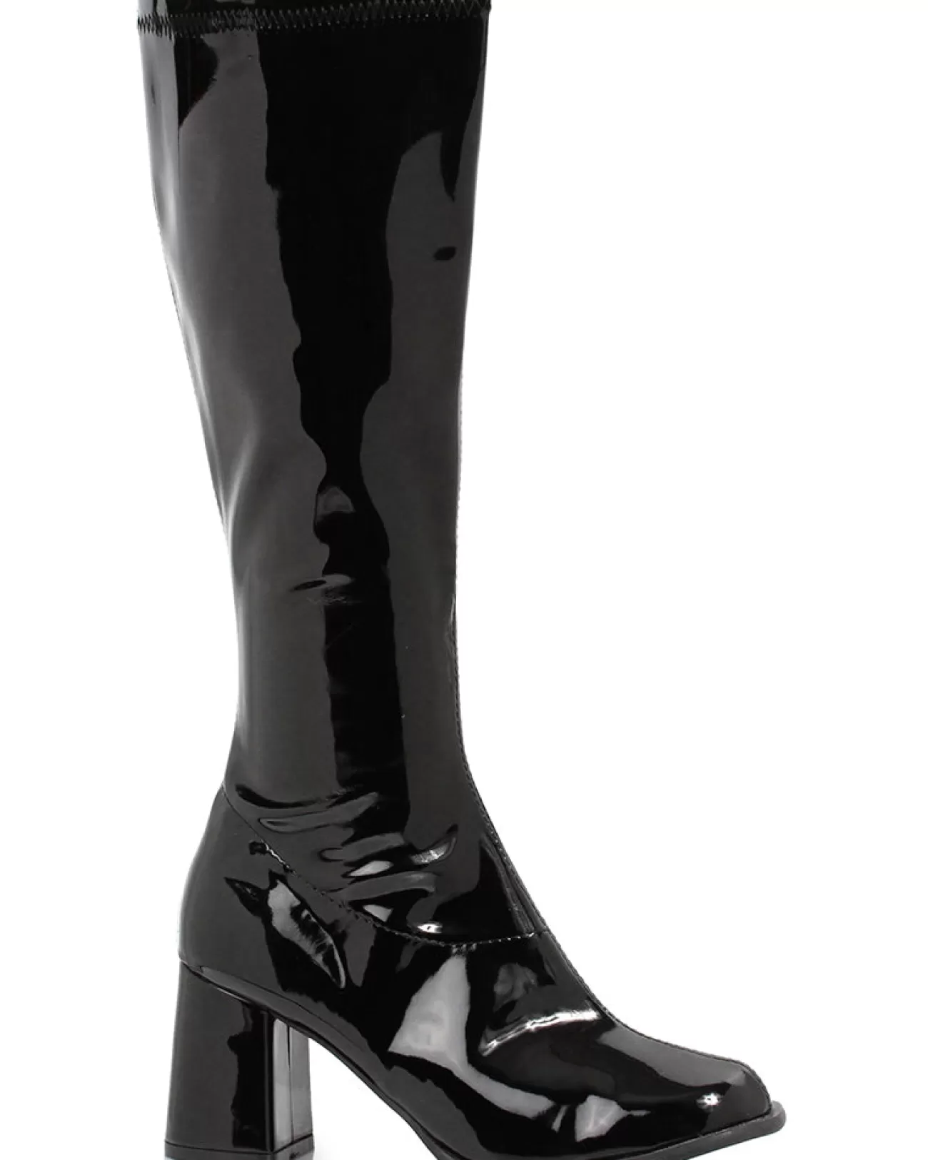 Ellie Shoes Black Patent Go Go Womens Boots> Saints &Amp; Sinners