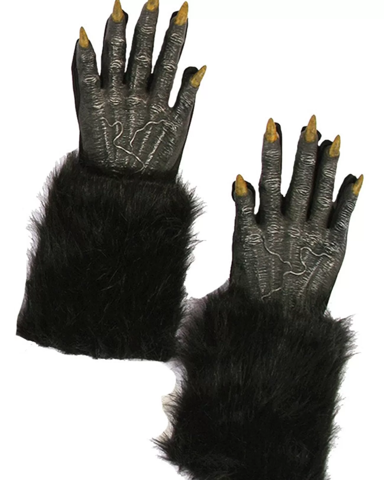 Fun World Black Werewolf Gloves> Halloween Accessories