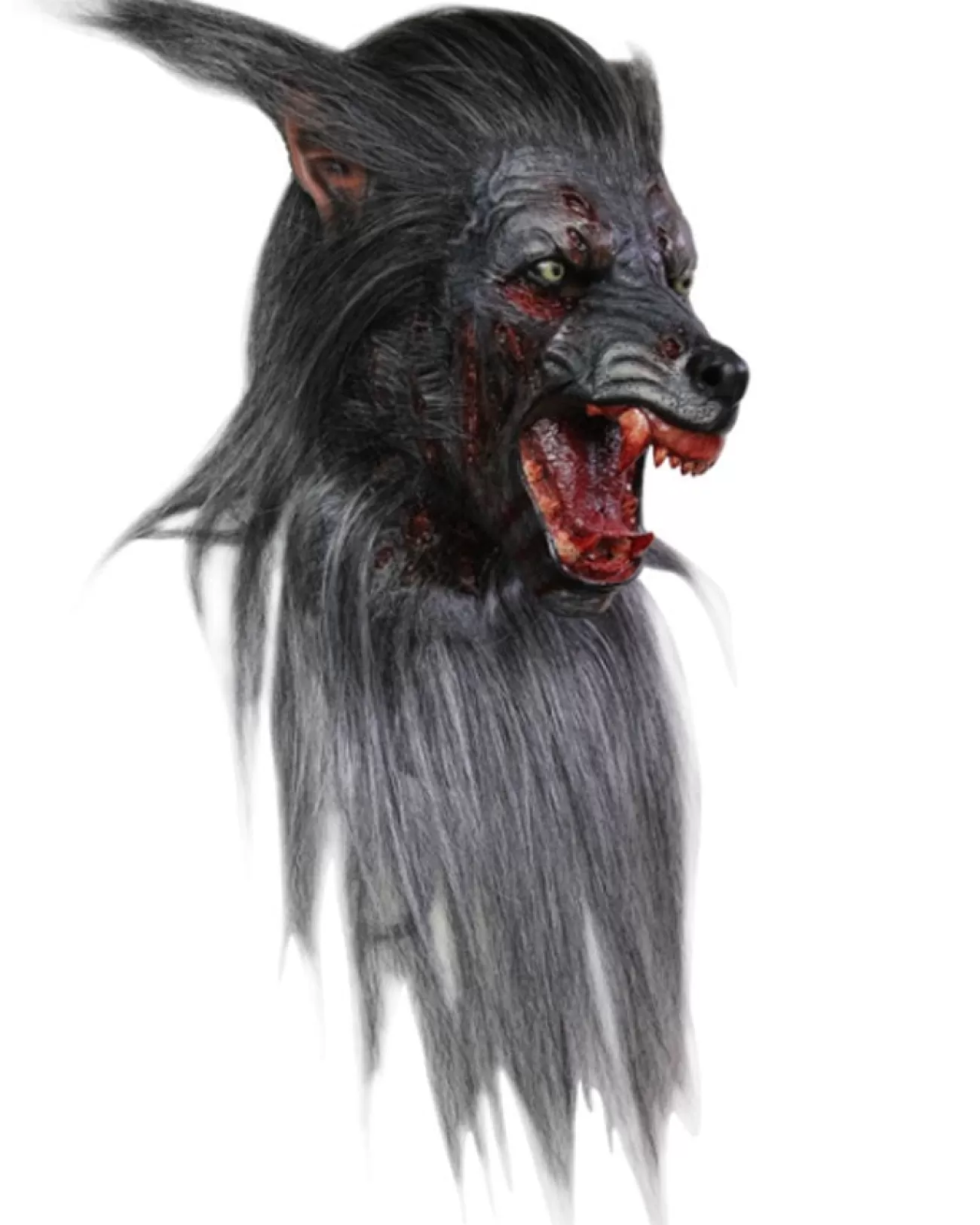 Ghoulish Productions Black Werewolf Mask> Halloween Masks