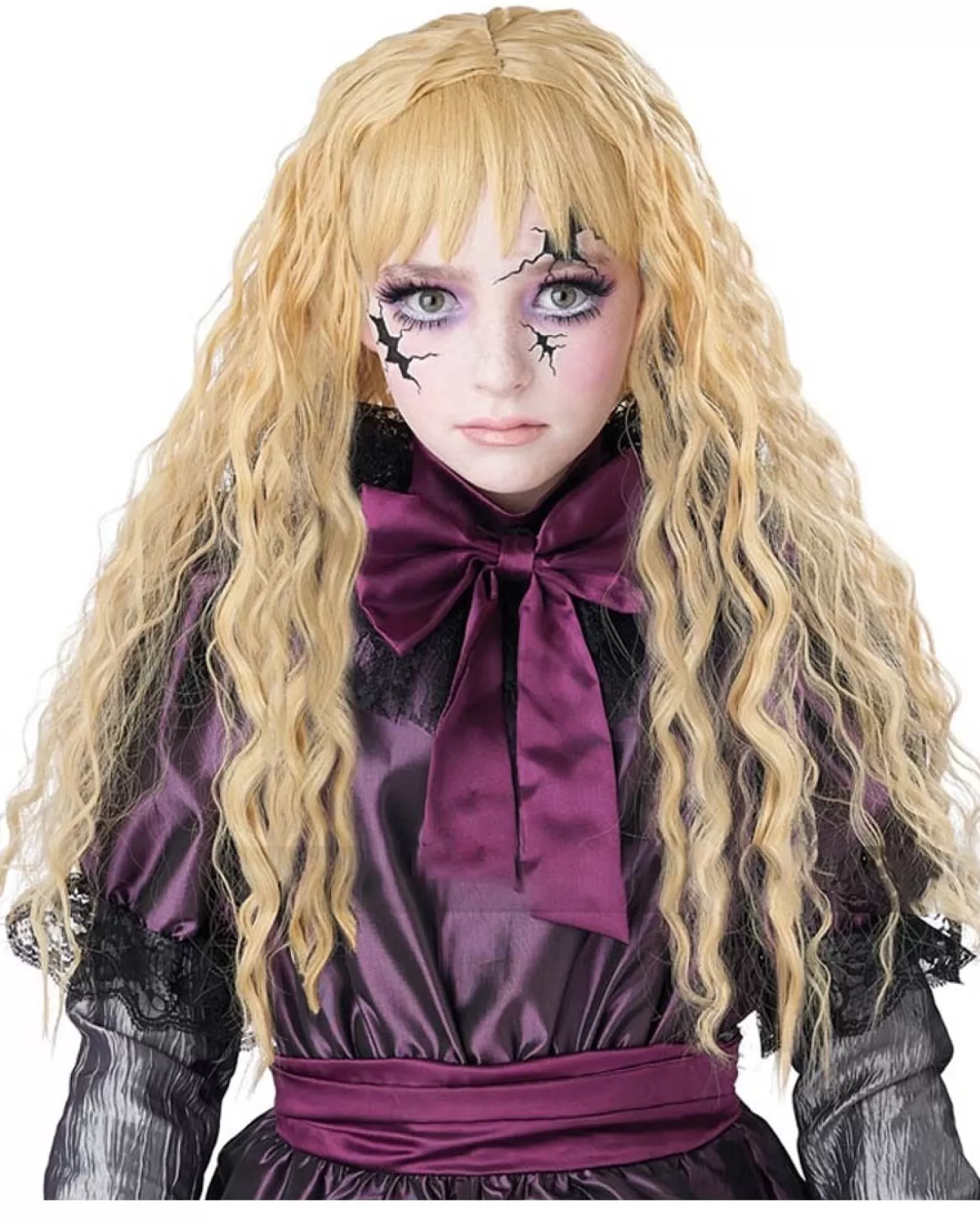 California Costumes Blonde Creepy Doll Wig> Halloween Accessories