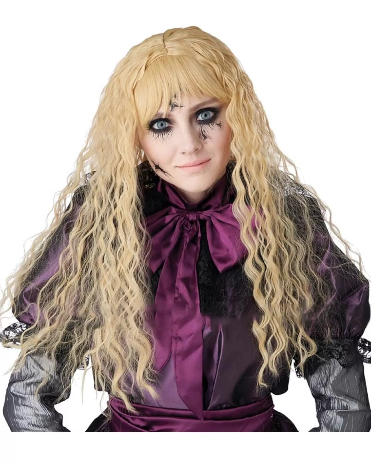 California Costumes Blonde Creepy Doll Wig> Halloween Accessories