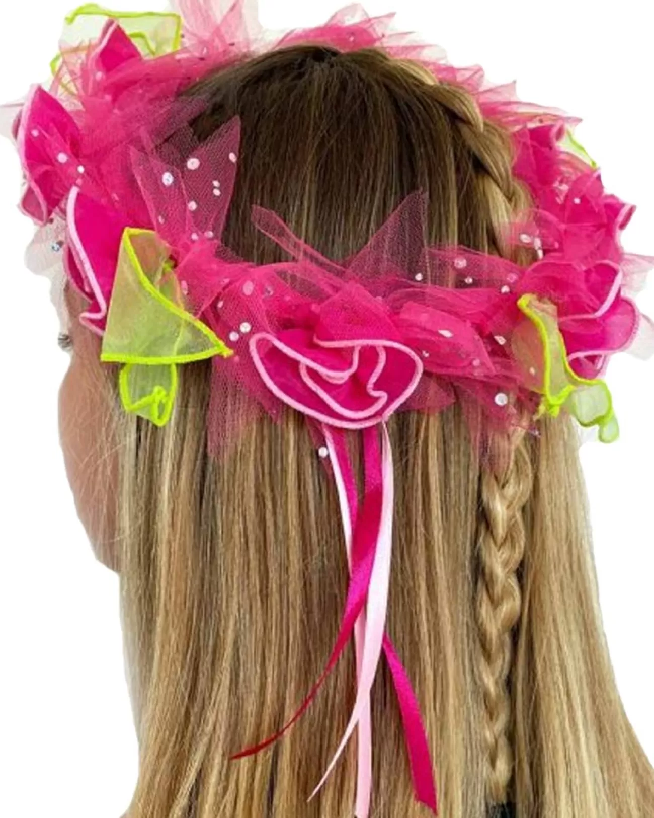 Fairy Girls Bloom Fairy Hot Pink Headpiece> Halloween Hats