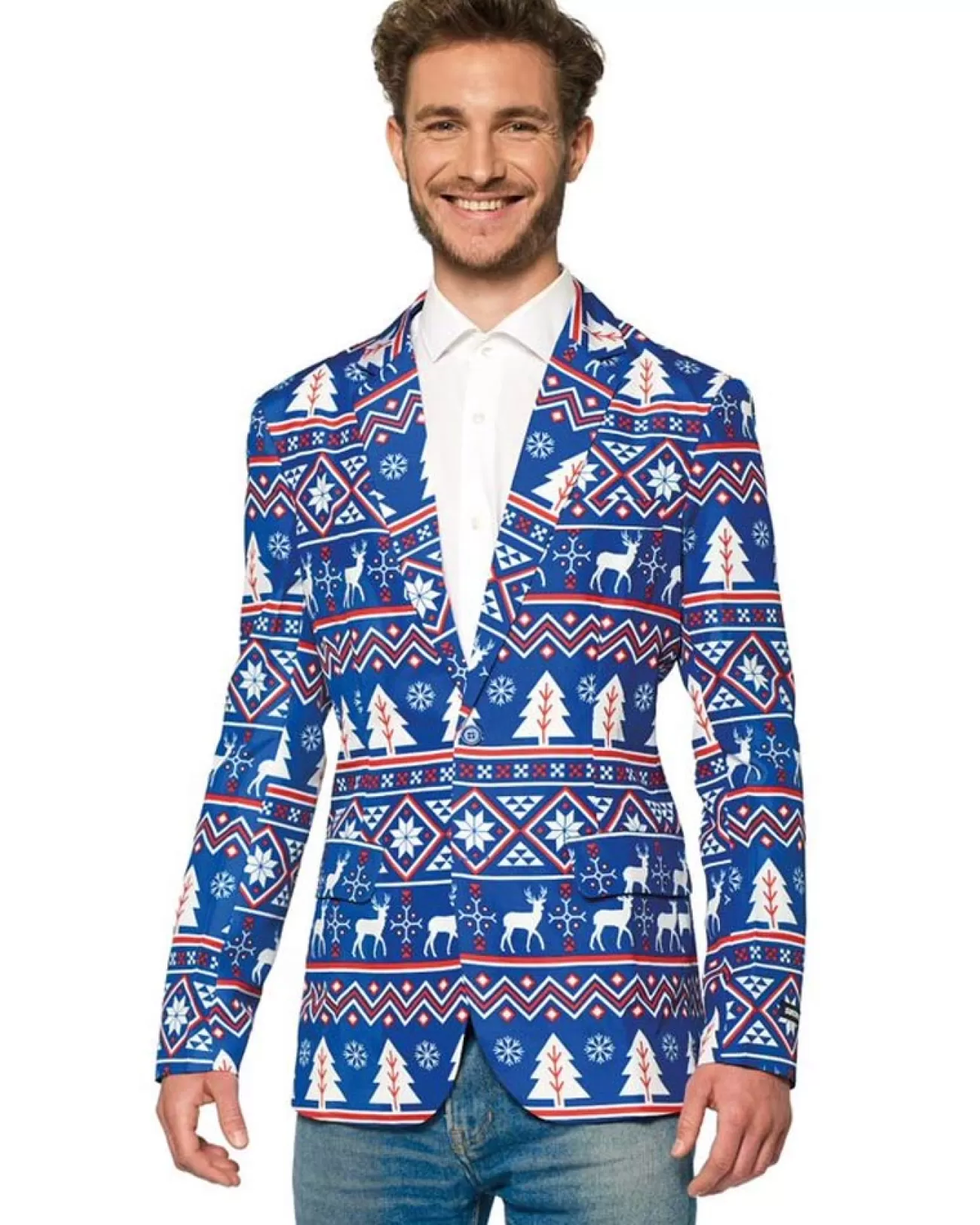 Opposuits Blue Nordic Christmas Mens Suitmeister Jacket> Opposuits