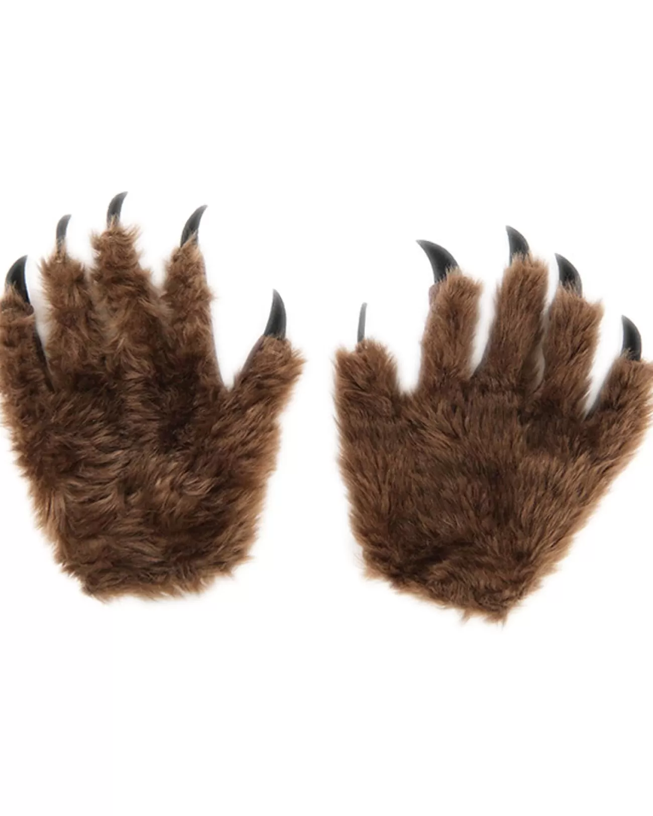 Elope Brown Wolf Paw Adult Gloves> Halloween Accessories