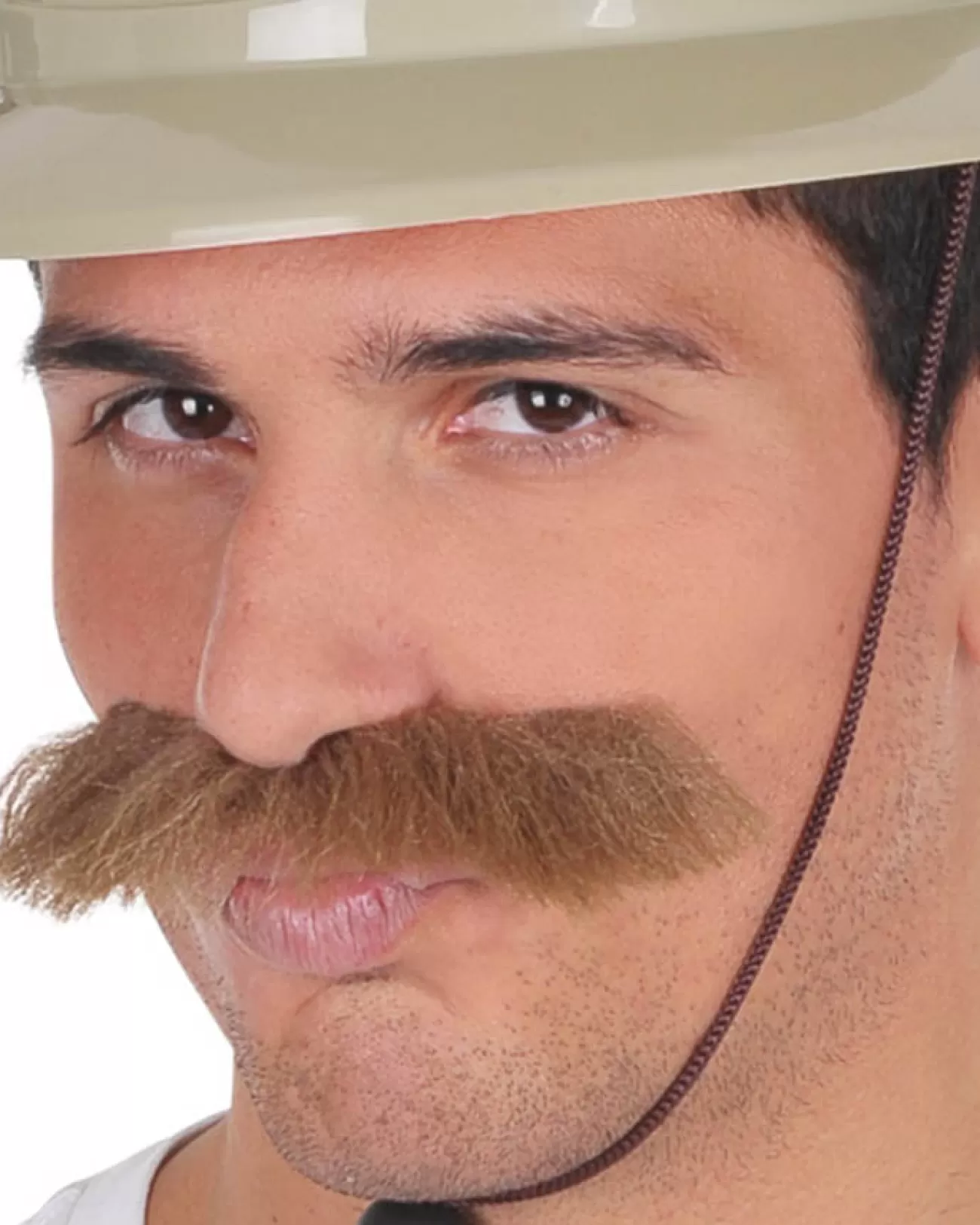 Tomfoolery Bushy Brown Moustache> Halloween Hats