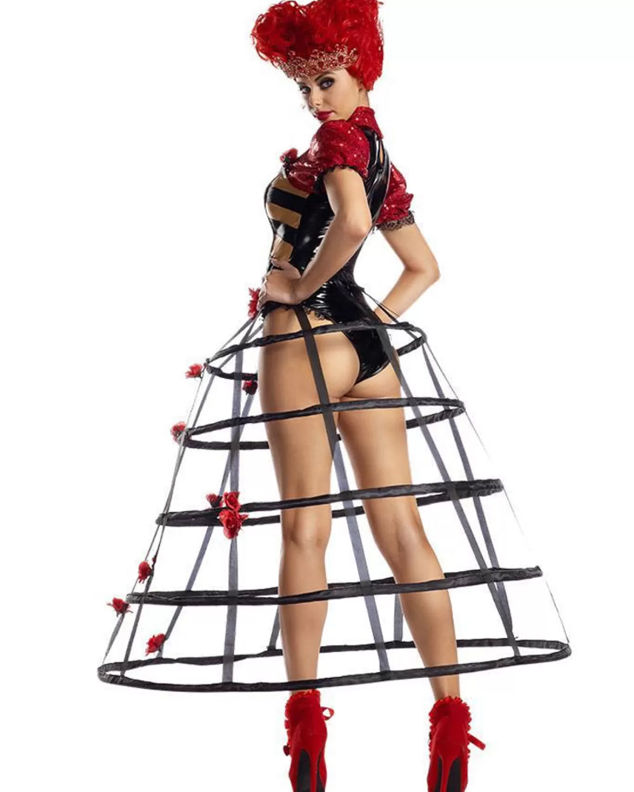 Party King Caged Heart Queen Womens Costume>Women Women's Costumes