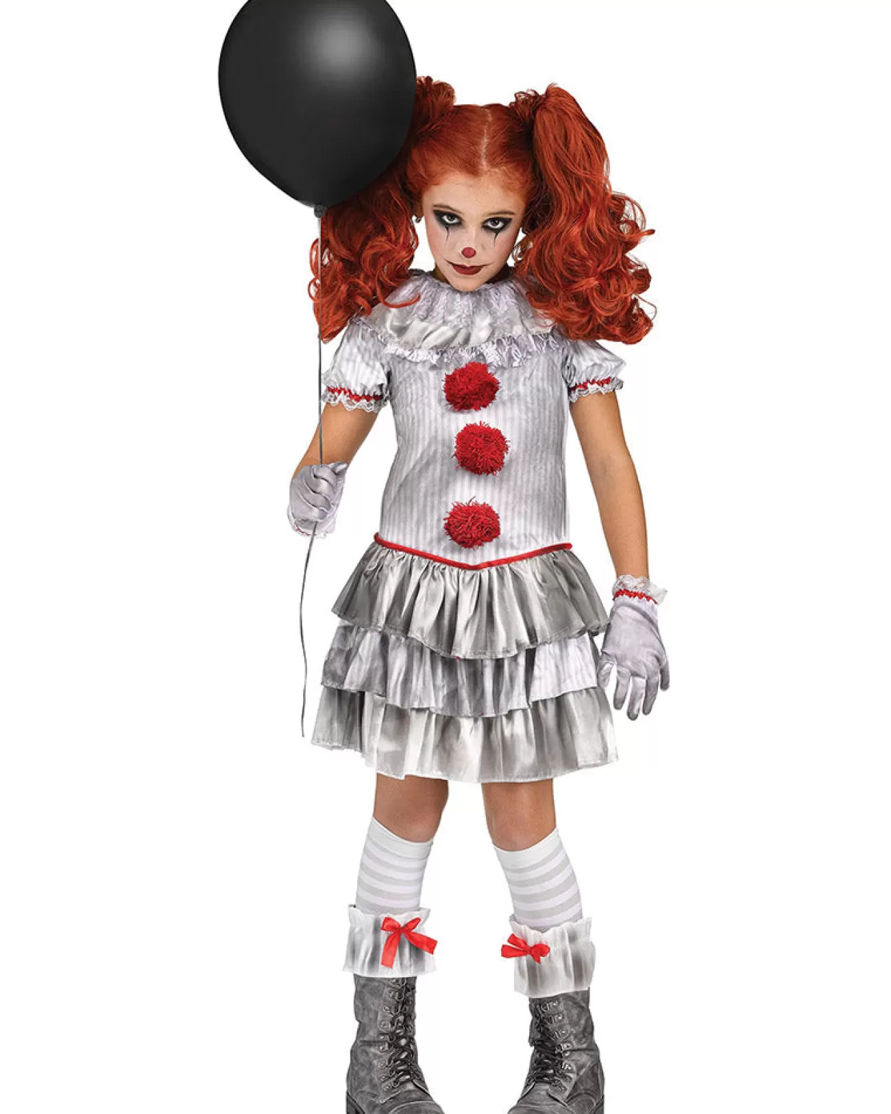 Fun World Carnevil Clown Girls Costume>Kids Kids Costumes