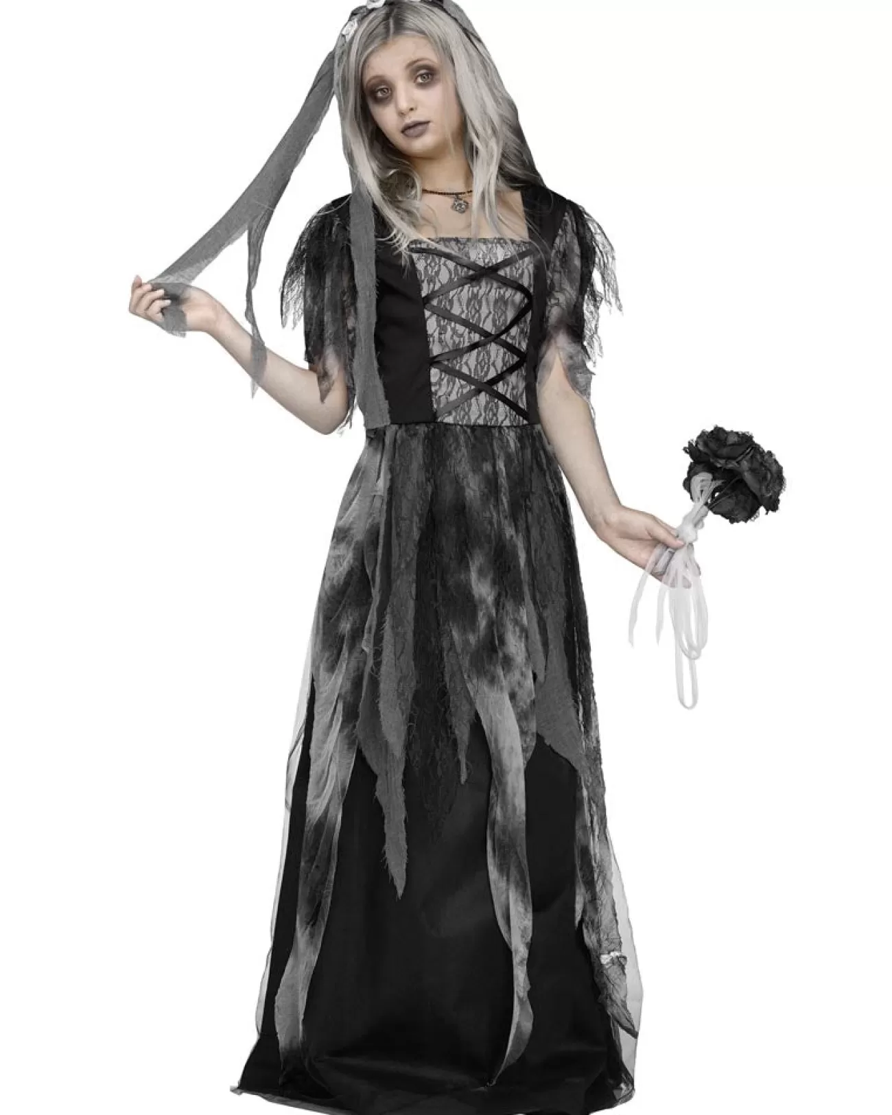 Fun World Cemetery Bride Girls Costume>Kids Kids Costumes