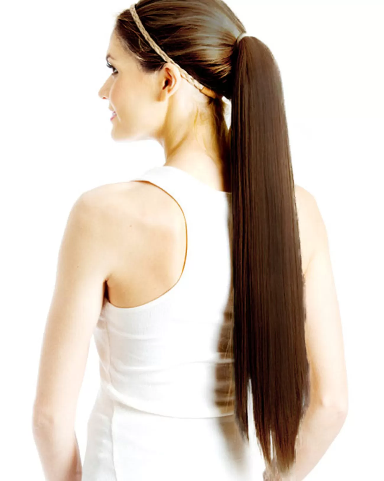 Allaura Wigs and Hair Chocolate Brown Wrap Around 60Cm Deluxe Ponytail> Broken Dolls