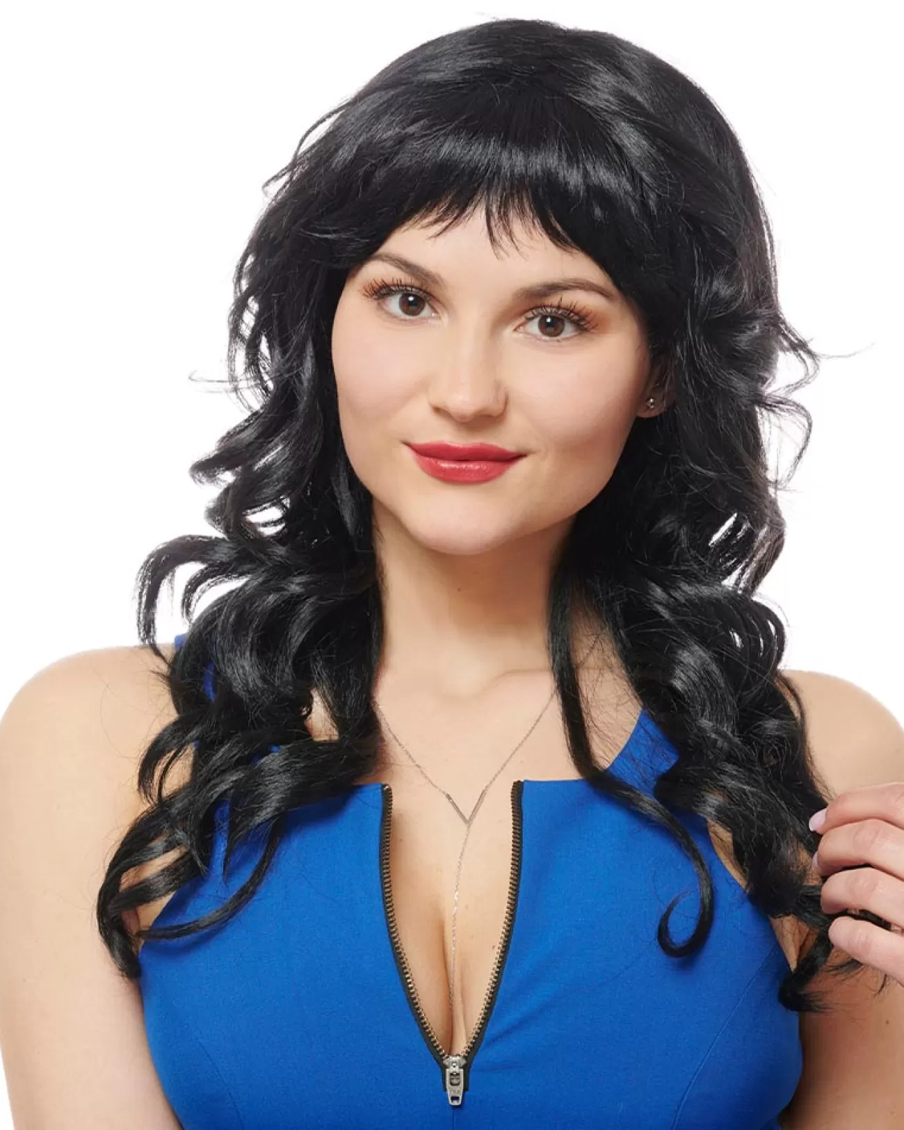 Costume Culture by Franco Ciao Bella Fringe Black Wig> Halloween Wigs