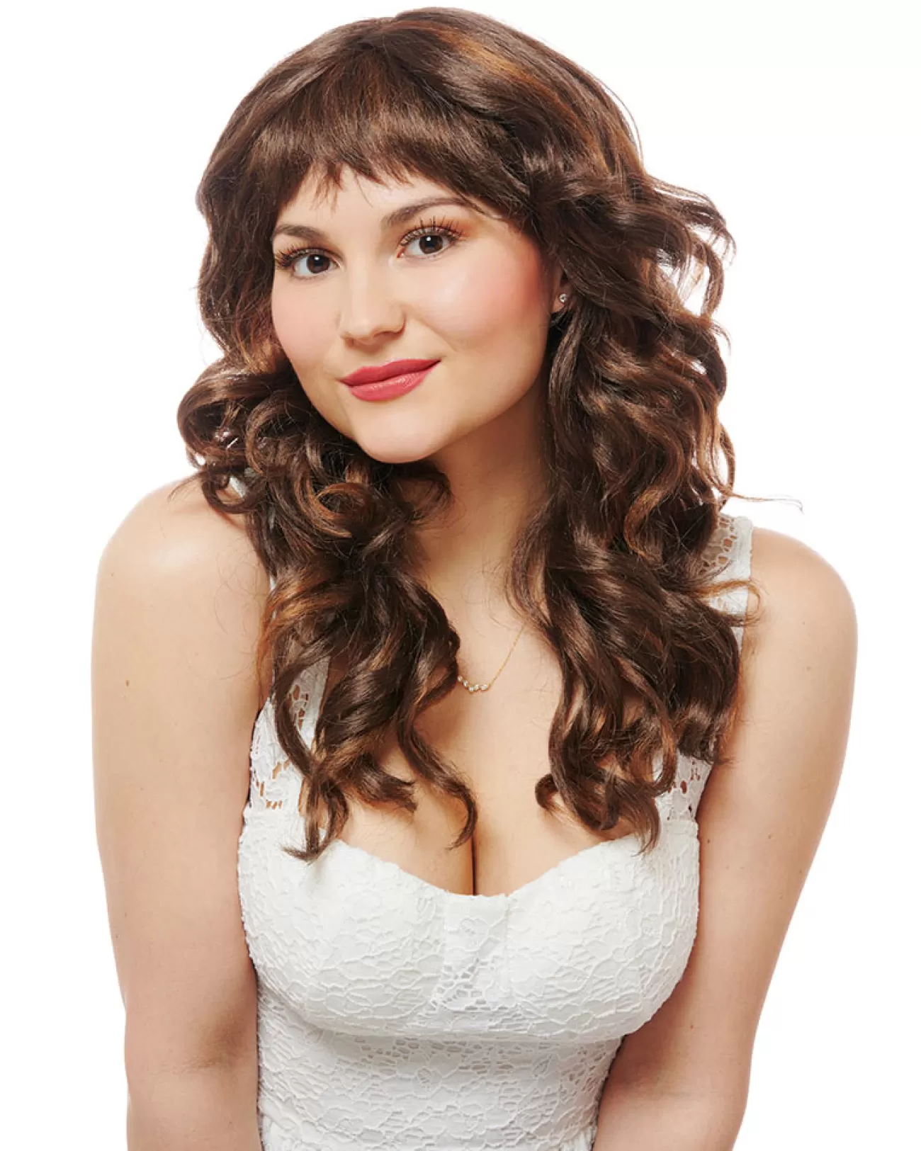 Costume Culture by Franco Ciao Bella Fringe Brown Wig> Halloween Wigs