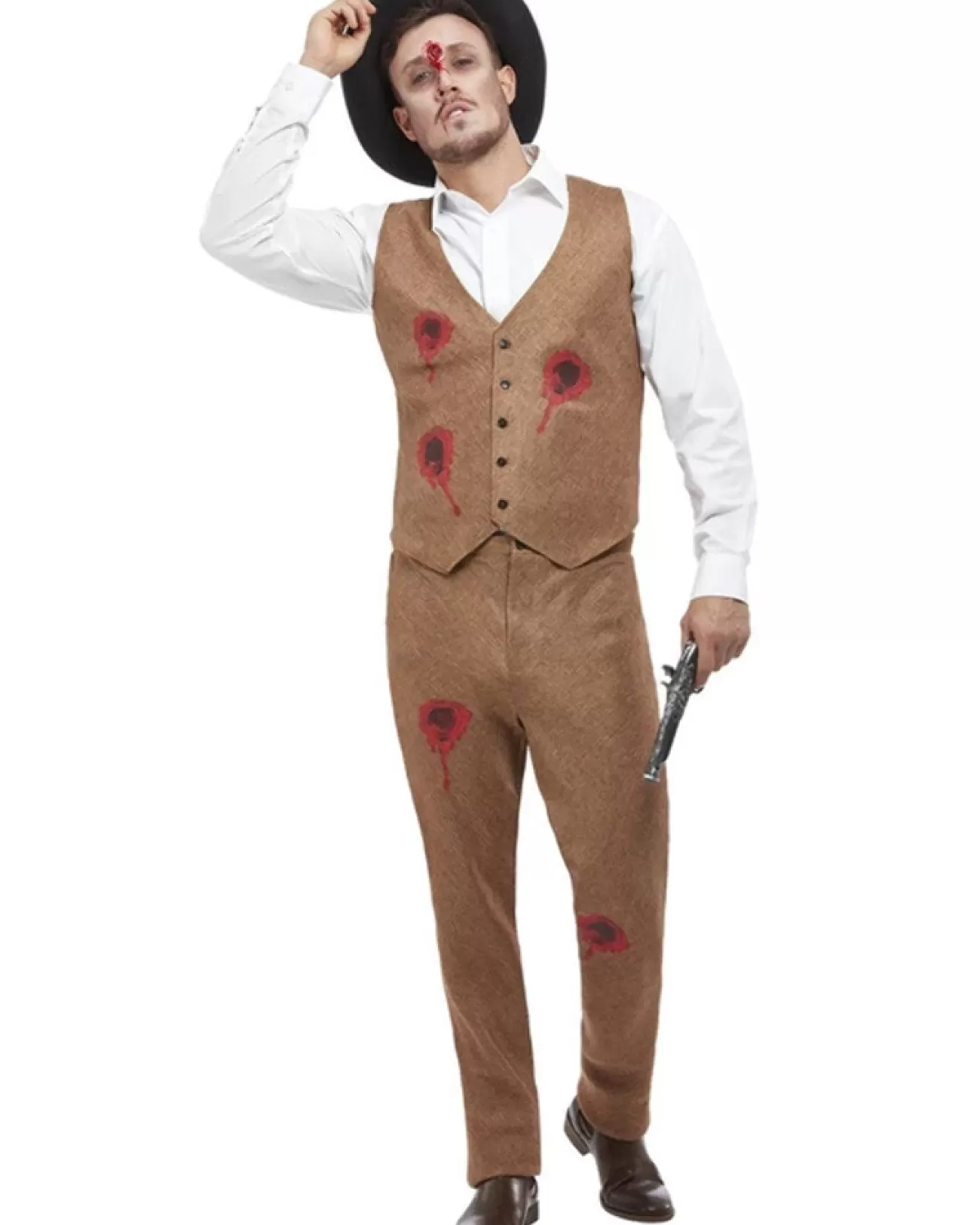 Smiffys Clyde Zombie Gangster Mens Costume>Men Men's Costumes