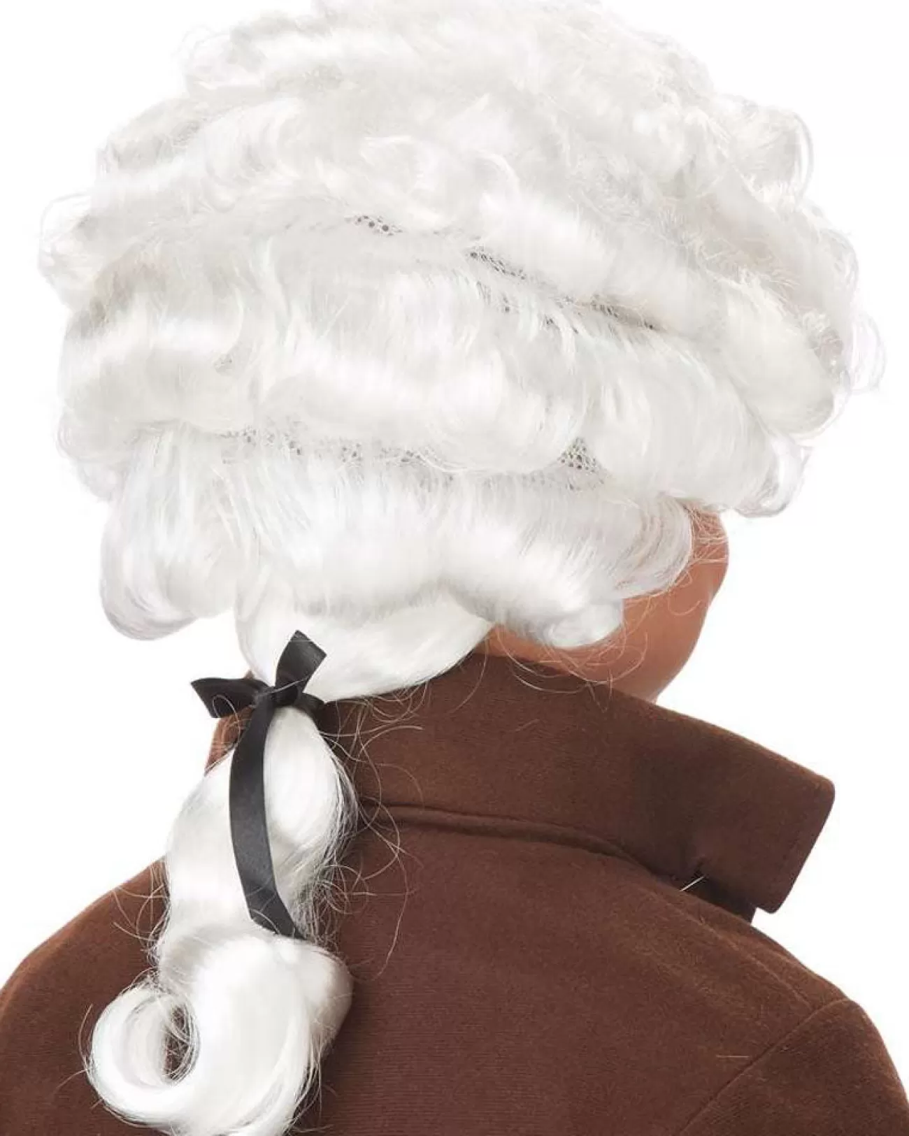 California Costumes Colonial Man Boys White Wig> Halloween Wigs