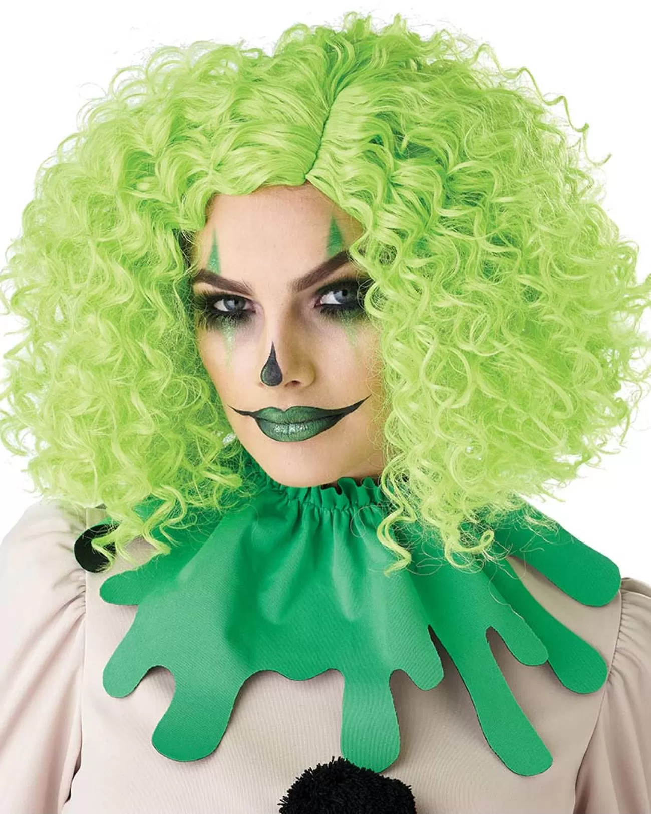 California Costumes Corkscrew Clown Green Girls Wig> Halloween Accessories