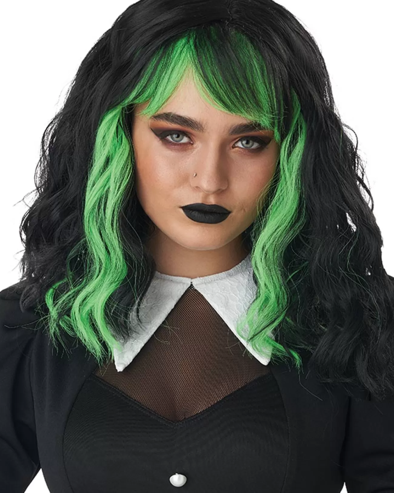 California Costumes Cute N Crafty Short Green Wig> Halloween Accessories