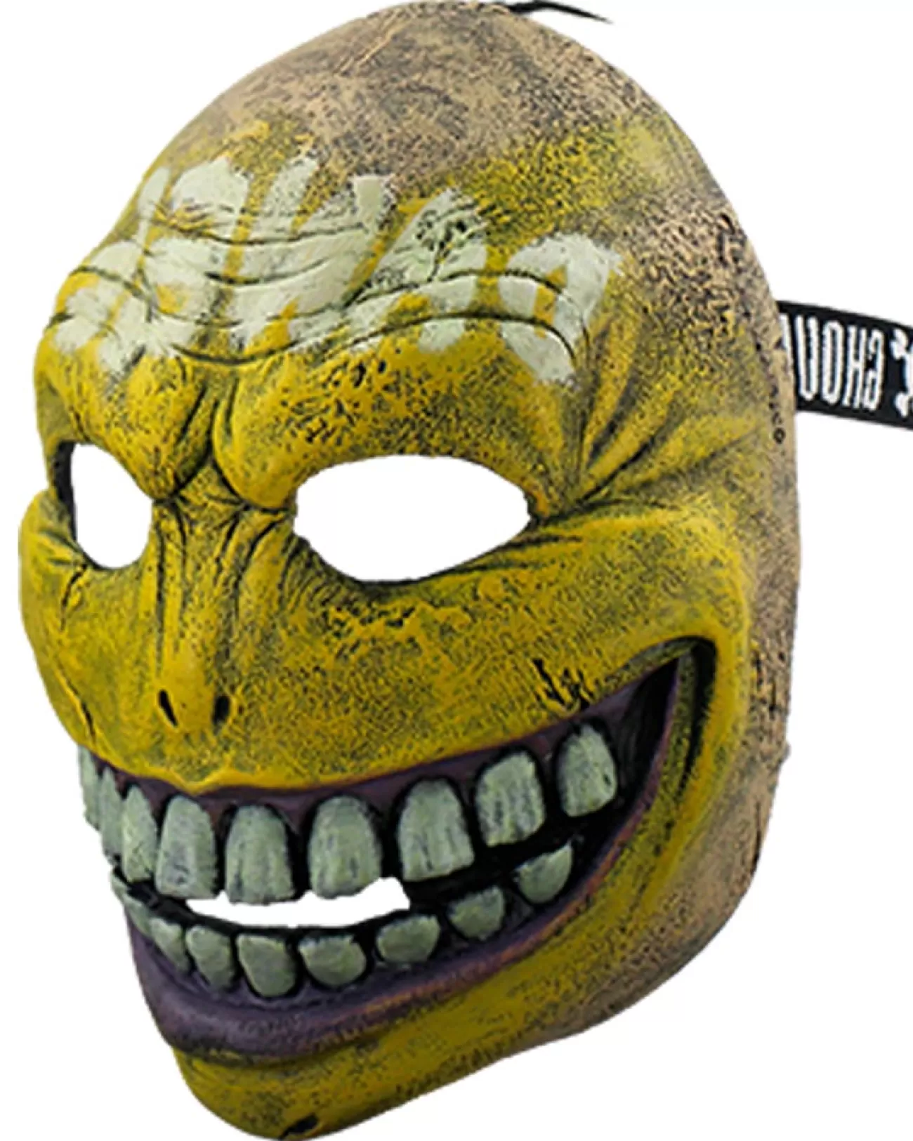 Ghoulish Productions Danger Smiley Glow In The Dark Half Mask> Halloween Masks