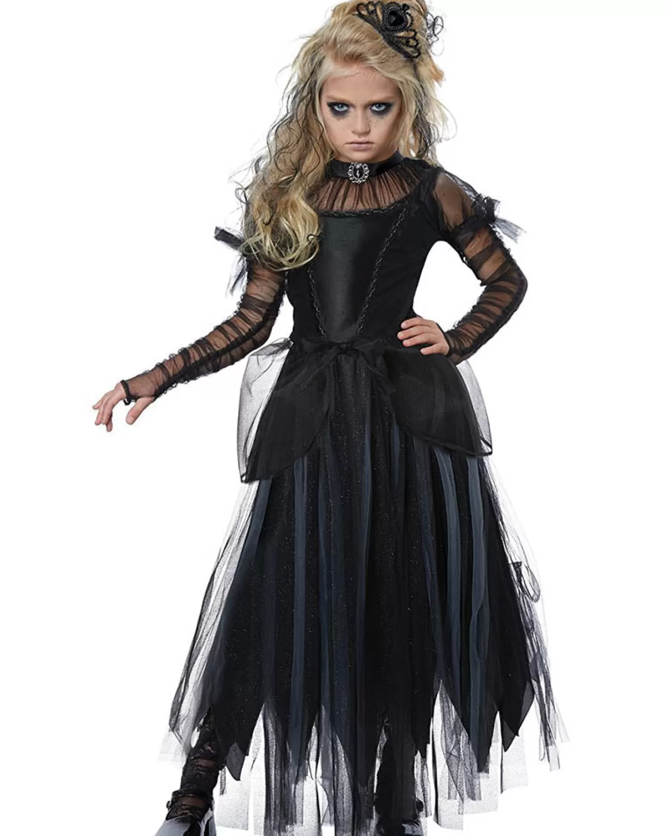 California Costumes Dark Princess Girls Costume>Kids Kids Costumes