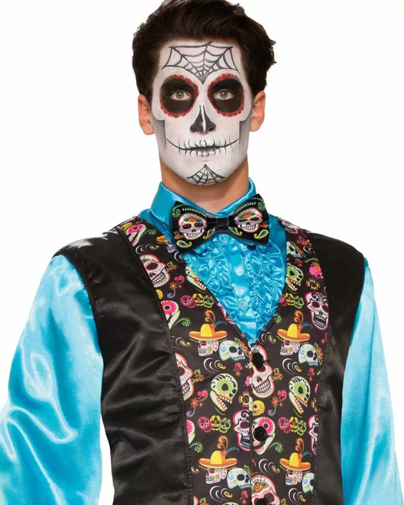 Forum Novelties Day Of The Dead Bow Tie> Halloween Accessories