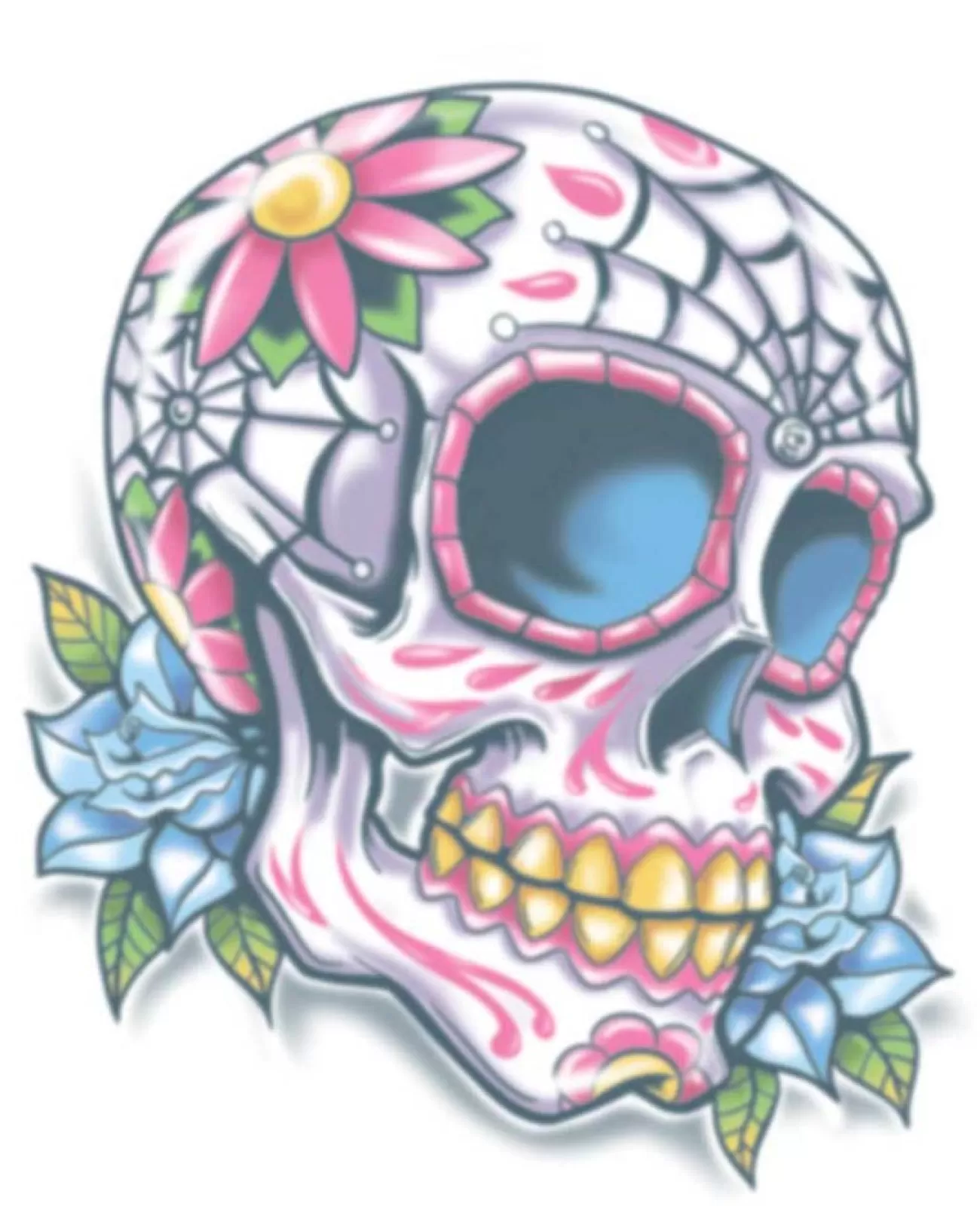 Tinsley Transfers Day Of The Dead Calaveras Temporary Tattoo> Day Of The Dead