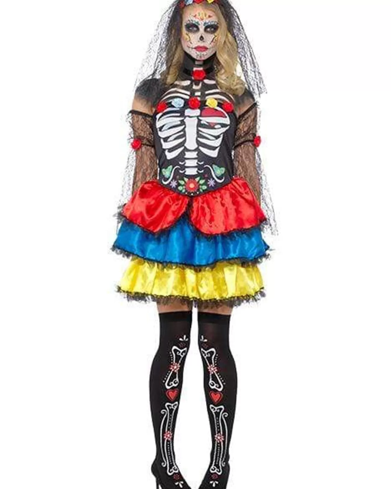 Karnival Costumes Day Of The Dead Senorita Womens Costume>Women Women's Costumes