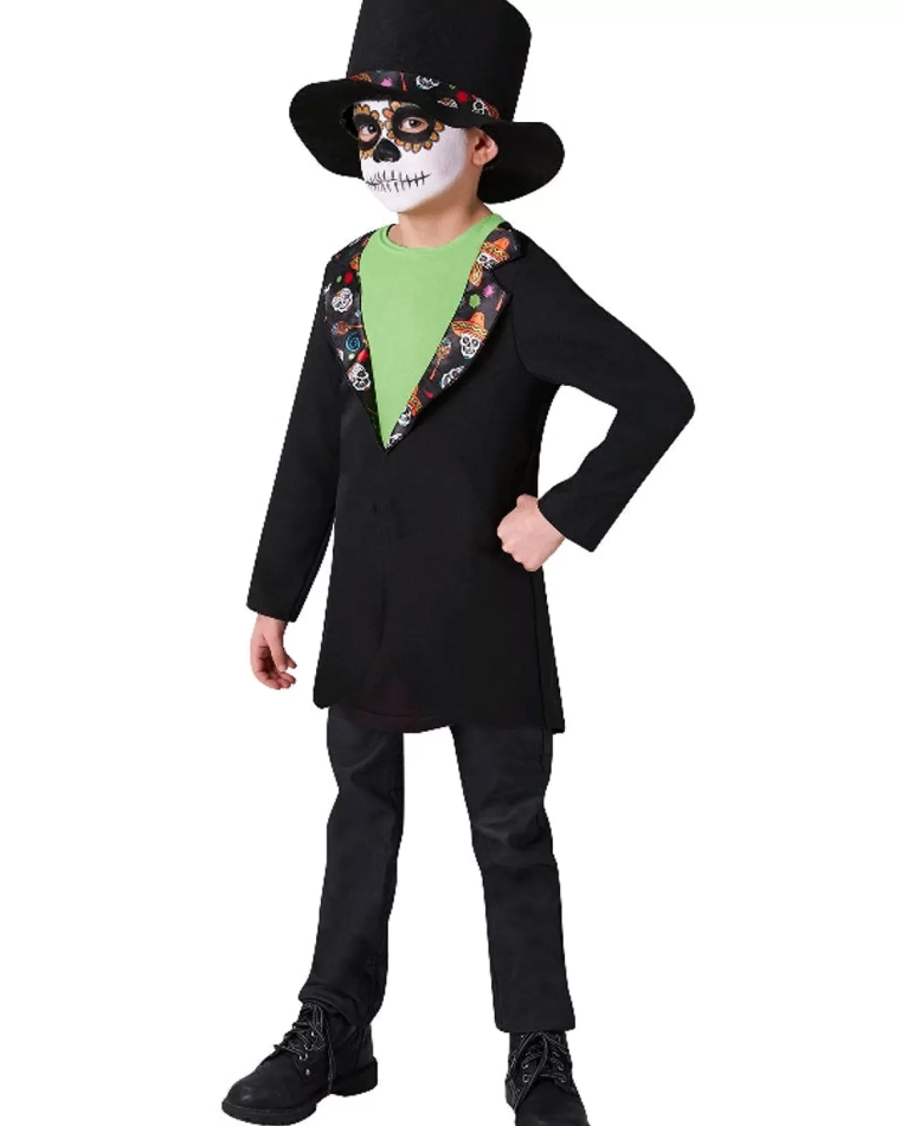 Rubies Day Of The Dead Sugar Skull Boys Costume>Kids Kids Costumes