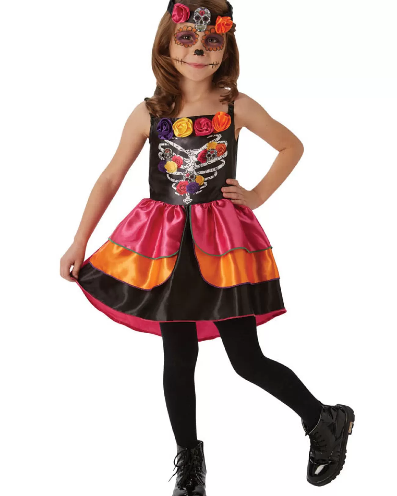 Rubies Day Of The Dead Sugar Skull Girls Costume>Kids Kids Costumes