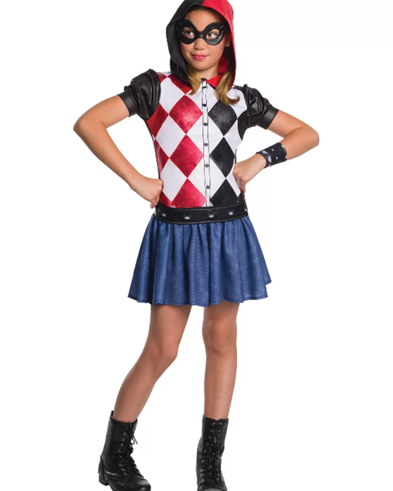 Rubies Dc Superheroines Harley Quinn Hoodie Girls Costume>Kids Kids Costumes