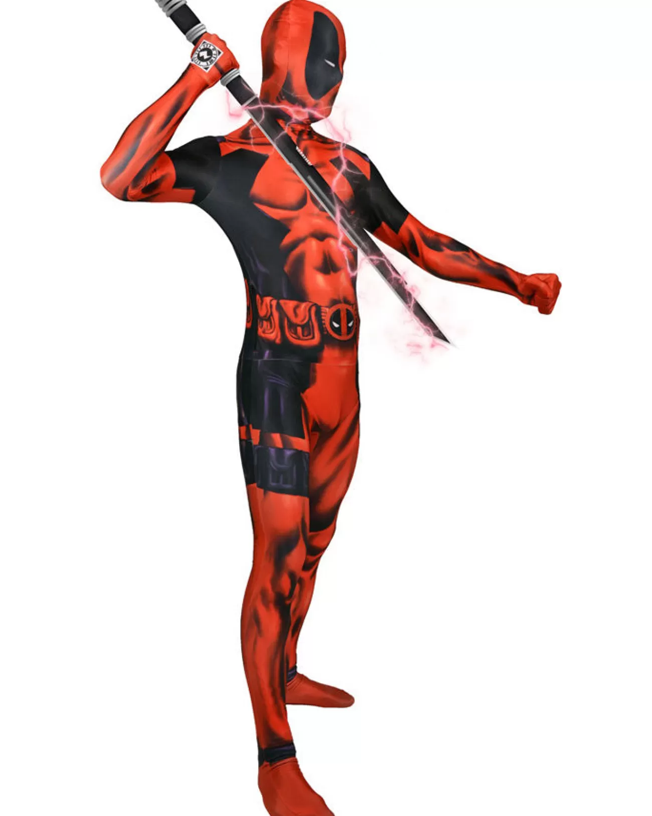 Morph Costumes Deadpool Morphsuit Mens Costume>Men Men's Costumes