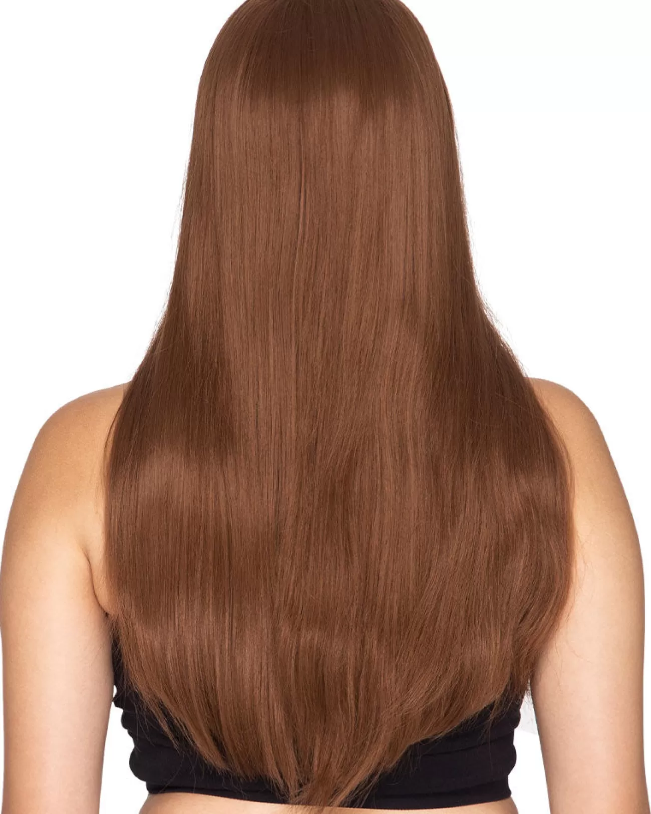 * Deluxe Straight Long Brunette Wig> Halloween Wigs