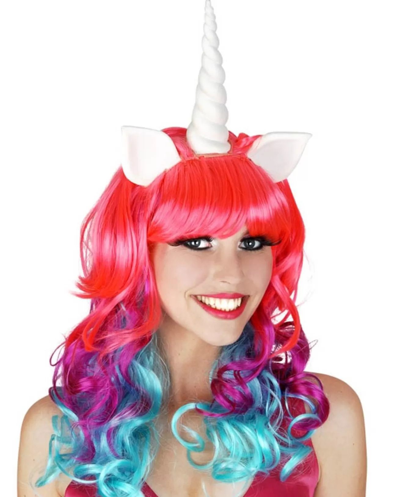 Tomfoolery Deluxe Unicorn Multicoloured Wig> Halloween Wigs