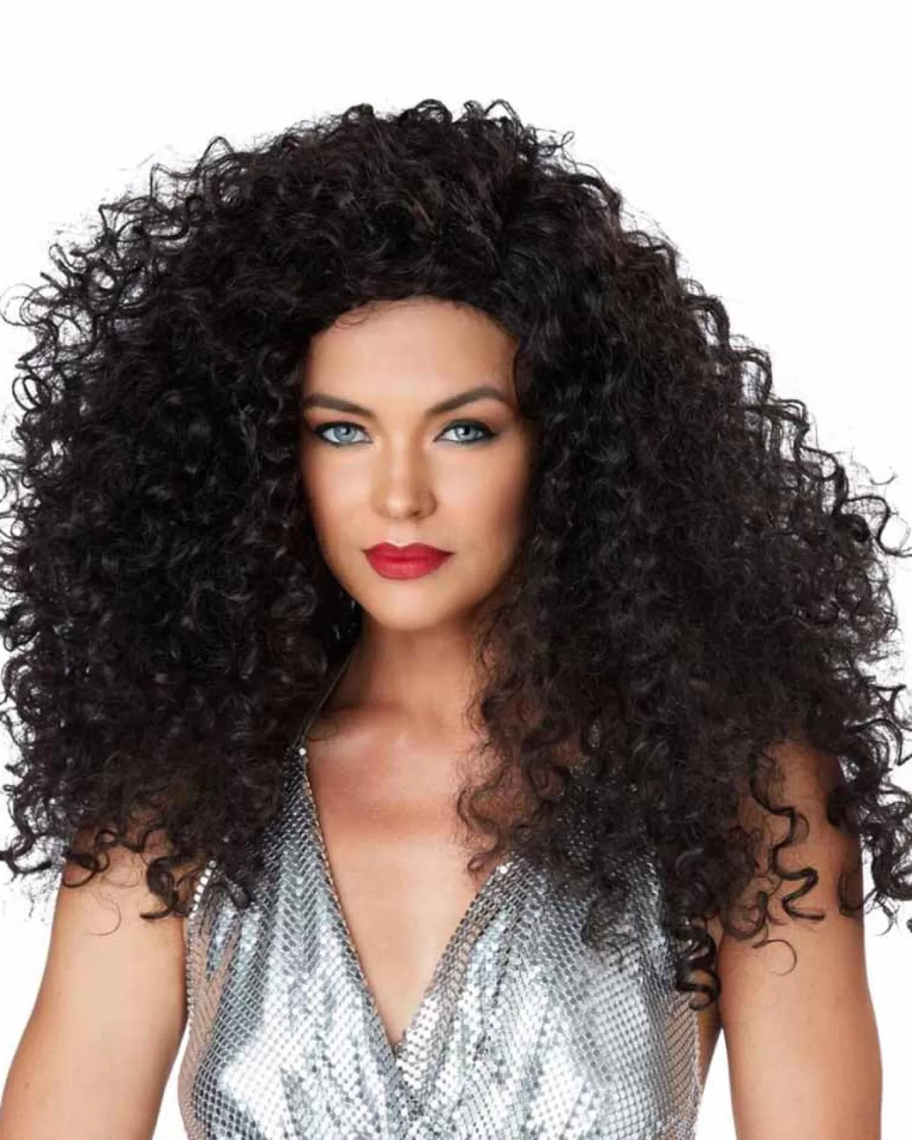 California Costumes Disco Diva Crimped Black Wig> Halloween Wigs